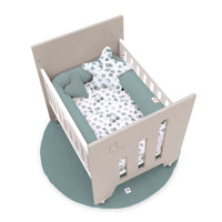 Minicuna colecho (5en1) con ruedas 60x80 cm beige · Omni Uno Arena C181A-M7753