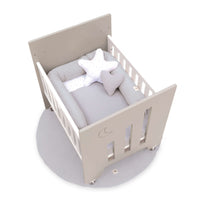 Minicuna colecho (5en1) con ruedas 60x80 cm beige · Omni Uno Arena C181A-M7753