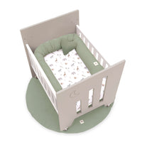 Minicuna colecho (5en1) con ruedas 60x80 cm beige · Omni Uno Arena C181A-M7753