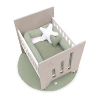 Minicuna colecho (5en1) con ruedas 60x80 cm beige · Omni Uno Arena C181A-M7753