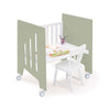 Minicuna colecho con ruedas 60x80 cm verde-oliva · Omni Uno Erba