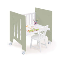 Minicuna colecho con ruedas 60x80 cm verde-oliva · Omni Uno Erba