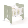 Minicuna colecho con ruedas 60x80 cm verde-oliva · Omni Uno Erba
