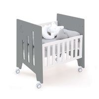 Minicuna colecho con ruedas 60x80 cm antracita · Omni Uno Antracita