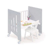 Minicuna colecho con ruedas 60x80 cm gris · Omni Uno Grey