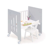 Minicuna colecho con ruedas 60x80 cm gris · Omni Uno Grey