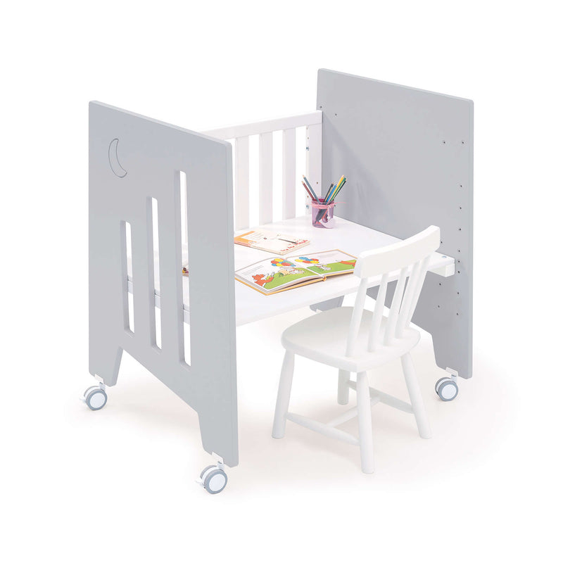 Minicuna colecho con ruedas 60x80 cm gris · Omni Uno Grey