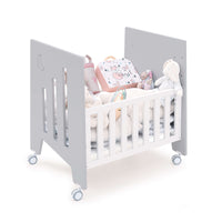 Minicuna colecho con ruedas 60x80 cm gris · Omni Uno Grey
