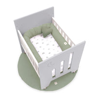 Minicuna colecho (5en1) con ruedas 60x80 cm gris · Omni Uno Grey C181A-M7778