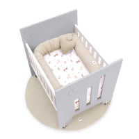 Minicuna colecho (5en1) con ruedas 60x80 cm gris · Omni Uno Grey C181A-M7778