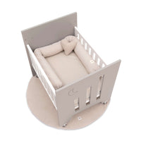 Minicuna colecho con ruedas 60x80 cm beige · Omni Uno Arena