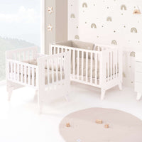 Minicuna y cuna todo en uno (7en1) blanca · Nexo Tre White C187T-M7700