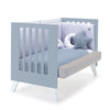 Cuna colecho 60x120 cm (4en1) blanco/celeste · Nexo Due Blu denim C187D-M7741