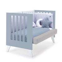 Cuna colecho 60x120 cm (4en1) blanco/celeste · Nexo Due Blu denim C187D-M7741