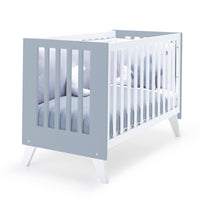 Cuna colecho 60x120 cm (4en1) blanco/celeste · Nexo Due Blu denim