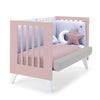 Cuna de colecho 60x120 cm (4en1) rosa pastel · Nexo Due Flamingo C187D-M7742