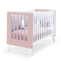 Cuna de colecho 60x120 cm (4en1) rosa pastel · Nexo Due Flamingo