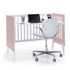 Minicuna y cuna todo en uno (7en1) blanca/rosa claro · Nexo Tre Flamingo