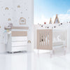 Cuna colecho 60x120 cm (4en1) blanco/beige · Nexo Due Arena