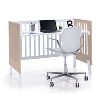 Minicuna y cuna todo en uno (7en1) blanca/beige · Nexo Tre Arena