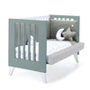 Cuna colecho 60x120 cm (4en1) blanco/verde eucalipto · Nexo Due Eucalyptus C187D-M7757