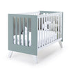 Cuna colecho 60x120 cm (4en1) blanco/verde eucalipto · Nexo Due Eucalyptus