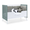 Cuna colecho 60x120 cm (4en1) blanco/verde eucalipto · Nexo Due Eucalyptus C187D-M7757