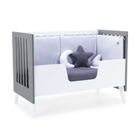 Cuna colecho 60x120 cm (4en1) blanco/antracita · Nexo Due Antracita C187D-M7758