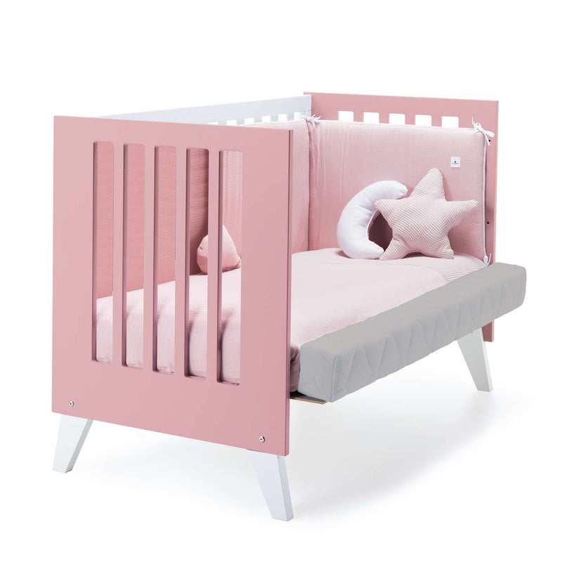 Cuna de colecho 60x120 cm (4en1) rosa · Nexo Due Quarzo C187D-M7759