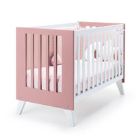 Cuna de colecho 60x120 cm (4en1) rosa · Nexo Due Quarzo