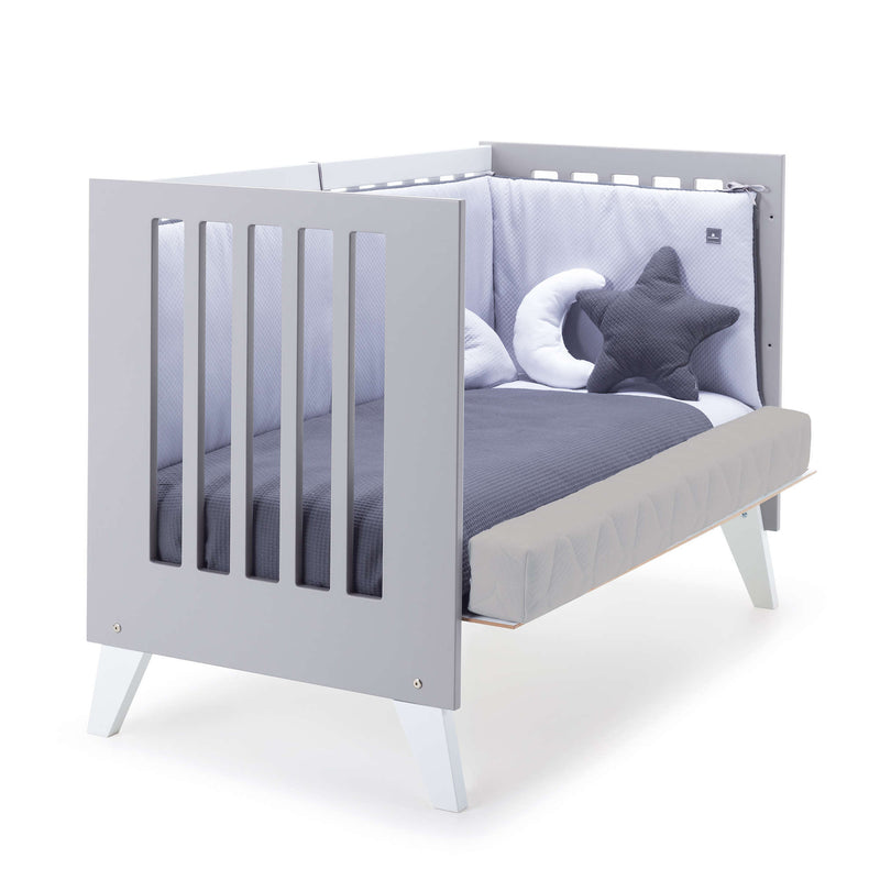 Cuna colecho 60x120 cm (4en1) blanco/gris · Nexo Due Grey C187D-M7778