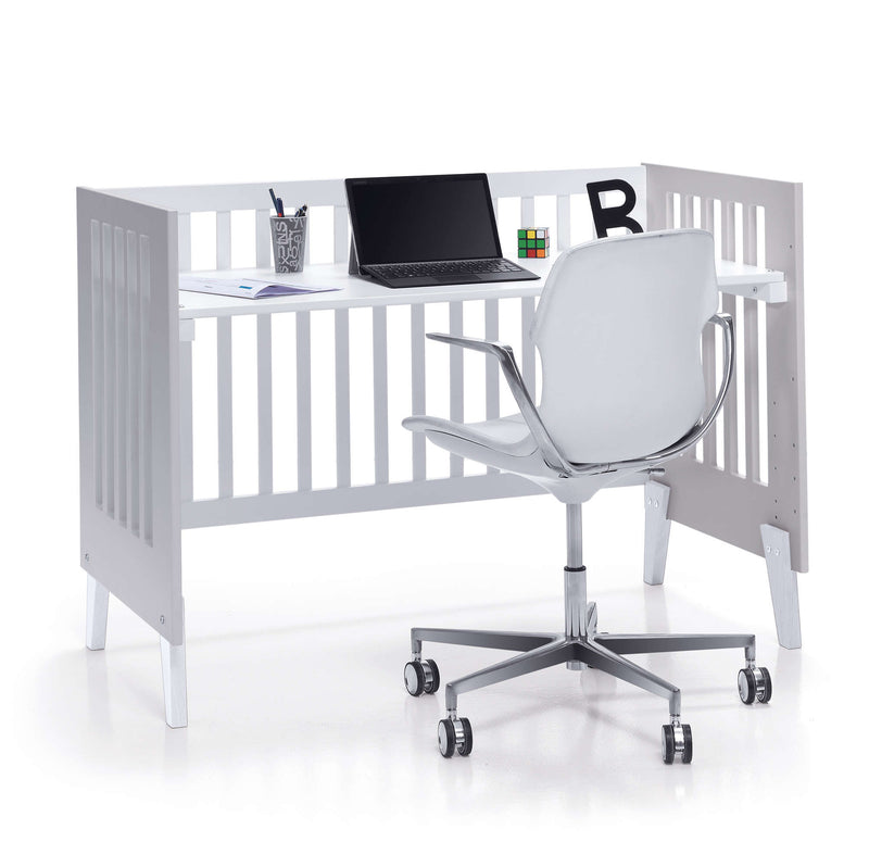 Minicuna y cuna todo en uno (7en1) blanca/gris · Nexo Tre Grey