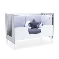 Cuna colecho 60x120 cm (4en1) blanco/gris · Nexo Due Grey C187D-M7778