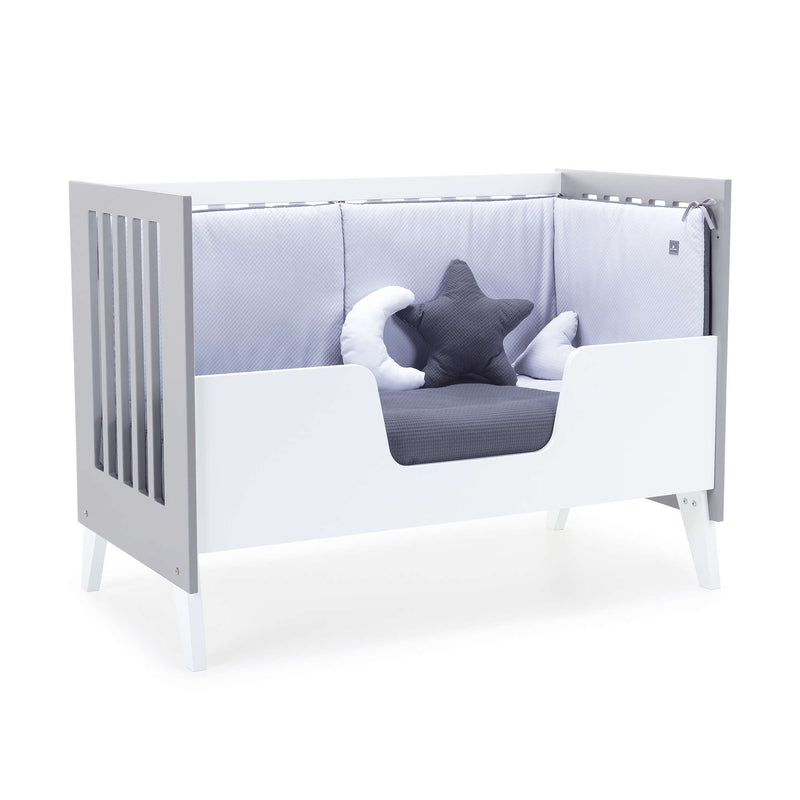 Cuna colecho 60x120 cm (4en1) blanco/gris · Nexo Due Grey C187D-M7778