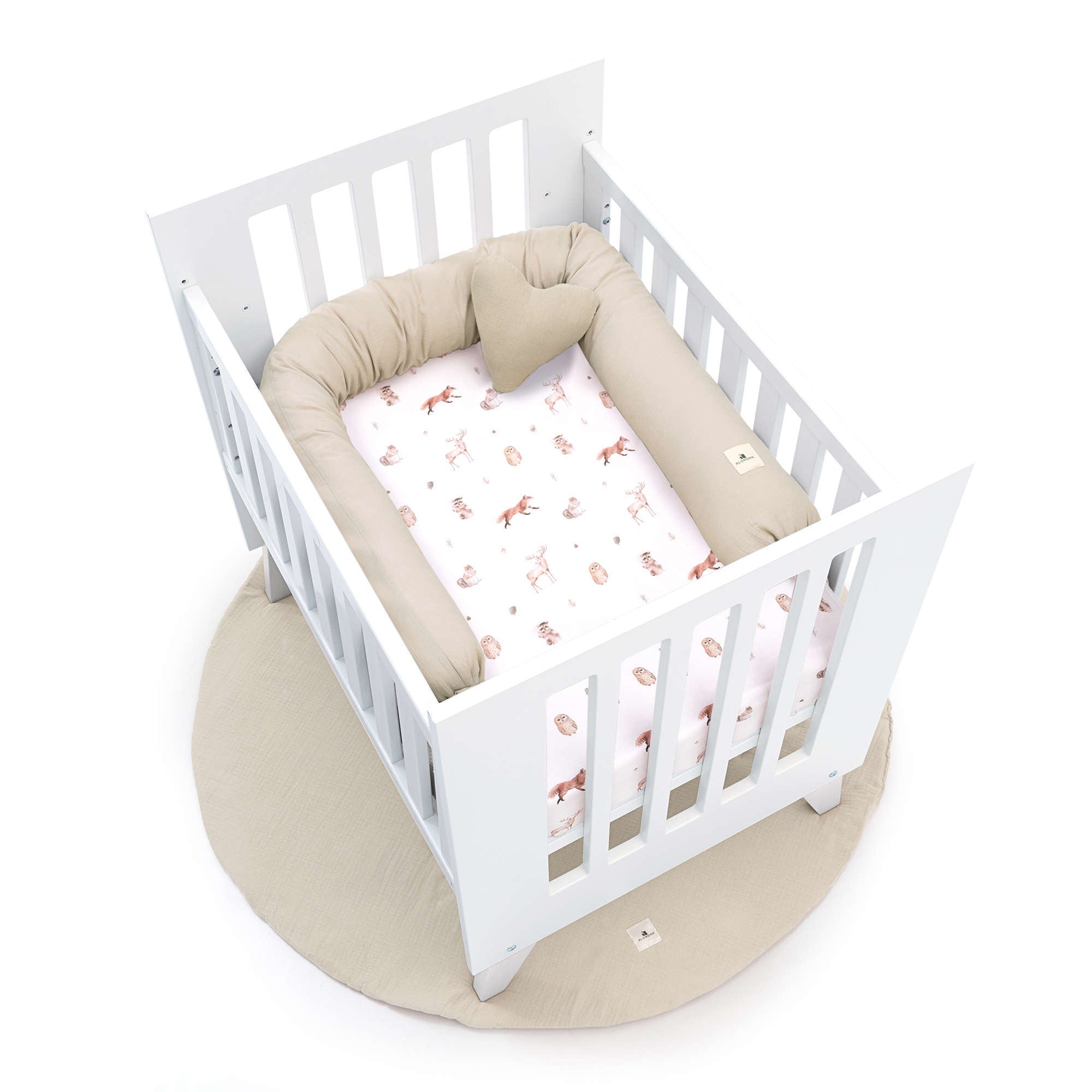 Minicuna 60x80 cm para colecho (5en1) blanca · Nexo Uno White C187A-M7700