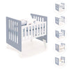 Minicuna 60x80 cm para colecho (5en1) blanca/azul · Nexo Uno Blu denim C187A-M7741