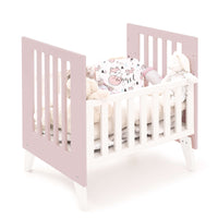 Minicuna y cuna todo en uno (7en1) blanca/rosa claro · Nexo Tre Flamingo C187T-M7742