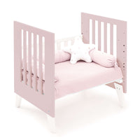 Minicuna y cuna todo en uno (7en1) blanca/rosa claro · Nexo Tre Flamingo C187T-M7742