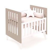 Minicuna y cuna todo en uno (7en1) blanca/beige · Nexo Tre Arena C187T-M7753