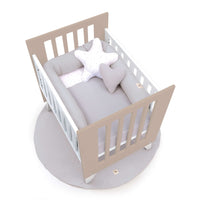 Minicuna 60x80 cm para colecho (5en1) blanca/beige · Nexo Uno Arena C187A-M7753