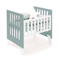 Minicuna 60x80 cm para colecho blanca/verde eucalipto · Nexo Uno Eucalyptus
