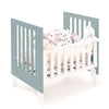 Minicuna y cuna todo en uno (7en1) blanca/verde eucalipto · Nexo Tre Eucalyptus C187T-M7757