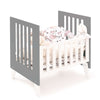 Minicuna y cuna todo en uno (7en1) blanca/antracita · Nexo Tre Antracita C187T-M7758