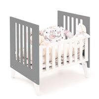Minicuna y cuna todo en uno (7en1) blanca/antracita · Nexo Tre Antracita C187T-M7758