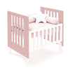 Minicuna y cuna todo en uno (7en1) blanca/rosa · Nexo Tre Quarzo C187T-M7759