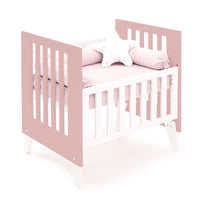 Minicuna y cuna todo en uno (7en1) blanca/rosa · Nexo Tre Quarzo C187T-M7759