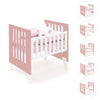 Minicuna 60x80 cm para colecho (5en1) blanca/rosa · Nexo Uno Quarzo C187A-M7759