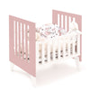 Minicuna y cuna todo en uno (7en1) blanca/rosa · Nexo Tre Quarzo C187T-M7759