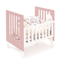 Minicuna y cuna todo en uno (7en1) blanca/rosa · Nexo Tre Quarzo C187T-M7759