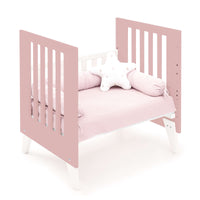 Minicuna y cuna todo en uno (7en1) blanca/rosa · Nexo Tre Quarzo C187T-M7759
